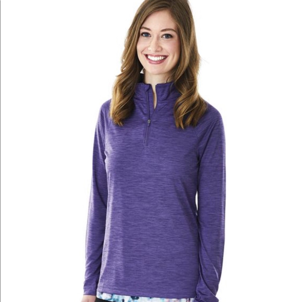 WOMEN'S SPACE DYE PERFORMANCE PULLOVER